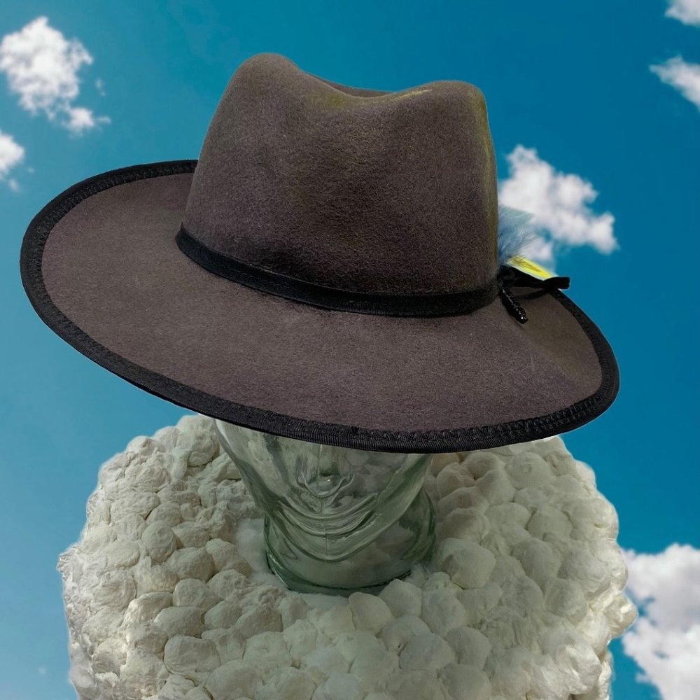Handmade Gray Wool Rancher